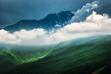Mountain peaks of the Great Caucasus
