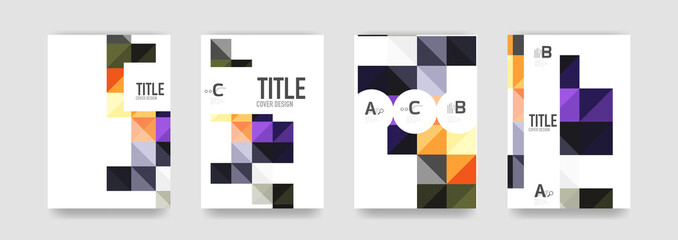 Fototapeta na wymiar Set of brochure cover templates