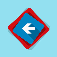 Left Arrow Sign illustration