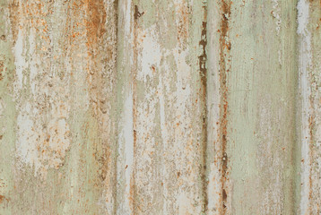 Metal rusty, peeling surface for a beautiful and interesting background