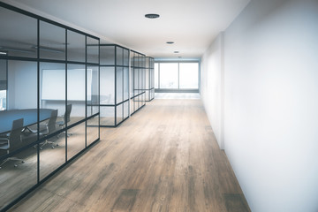Contemporary office hallway