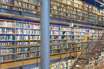 Library Technical University Delft in The Netherlands