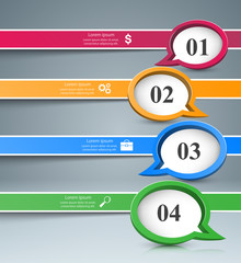 Speech bubl icon. Dialog box info. Abstract infographic