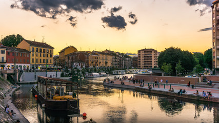 Fototapeta premium Milano navigli