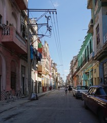 Naklejka na ściany i meble in den Straßen von Havanna auf Kuba, Karibik