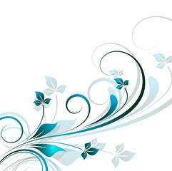 Decorative Christmas Floral Background