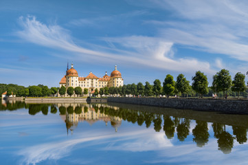 Fototapeta na wymiar Moritzburg Castle in Saxony, near Dresden