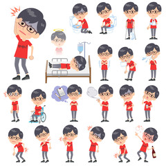 red Tshirt Glasse men_sickness