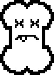 Dead 8-Bit Cartoon Bone