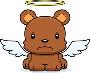 Cartoon Angry Angel Bear