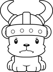 Cartoon Angry Viking Bear