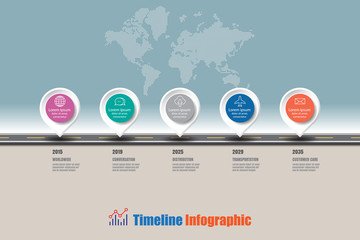 Business road map timeline infographic icons designed for abstract background template element modern diagram process web pages technology digital marketing data presentation chart Vector illustration