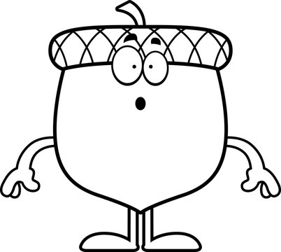 recommend clip art: Surprised Cartoon Acorn
