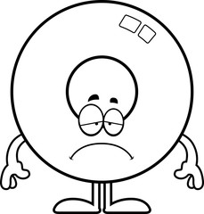 Sad Cartoon Doughnut