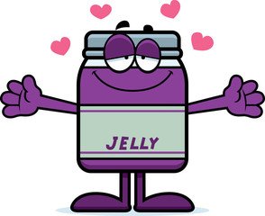 Cartoon Jelly Jar Hug