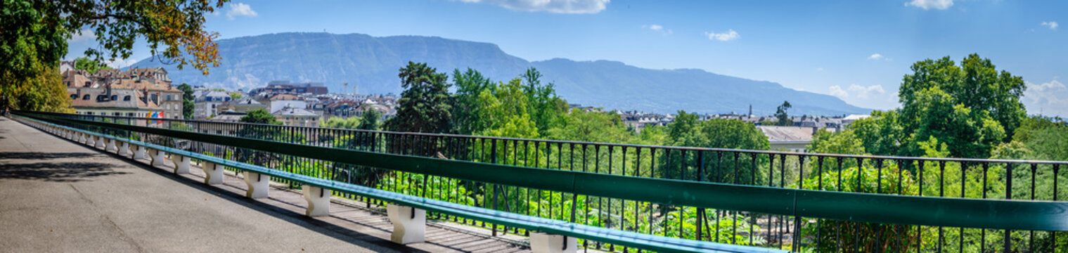 Banc de la promenade de la Treille &agrave; Gen&egrave;ve