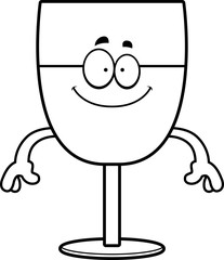 Happy Cartoon Wine