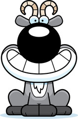 Happy Cartoon Goat
