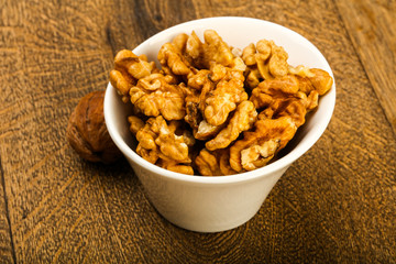 Opened walnuts