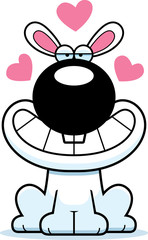 Cartoon Rabbit Love