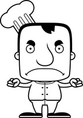 Cartoon Angry Chef Man