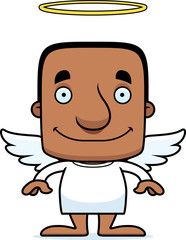Cartoon Smiling Angel Man