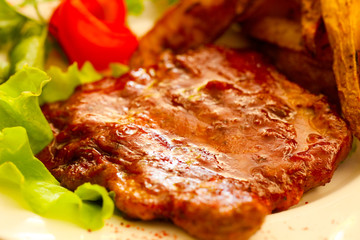 Roasted pork