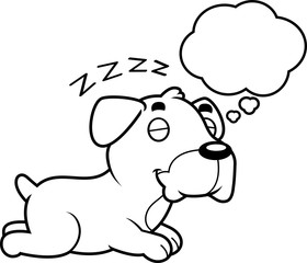 Cartoon Boxer Dreaming