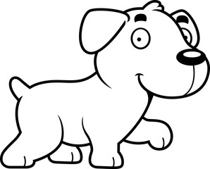 Cartoon Labrador Walking