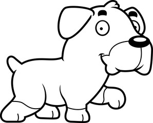 Cartoon Rottweiler Walking