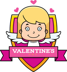 Cartoon Girl Cupid Graphic