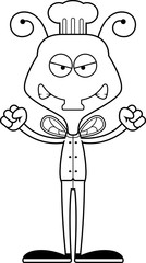 Cartoon Angry Chef Fly