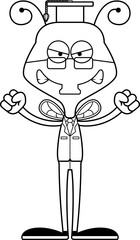 Cartoon Angry Teacher Fly