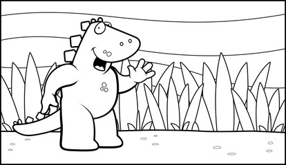 Dinosaur Waving © corythoman