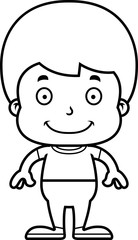 Obraz na płótnie Canvas Cartoon Smiling Boy