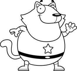 Cartoon Superhero Cat