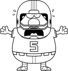 Scared Cartoon Football