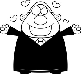 Cartoon Judge Hug