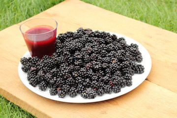 Bombeersmoothie im Glas