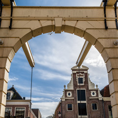 Obraz premium Bridge in Alkmaar, the Netherlands