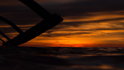 sunset at philippines, take a shot before start diving