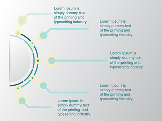 Circle creative concept information infographic, presentation