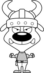 Cartoon Angry Viking Puppy