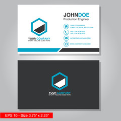 Modern simple business card