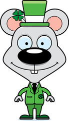 Cartoon Smiling Irish Mouse