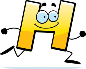 Cartoon H Running