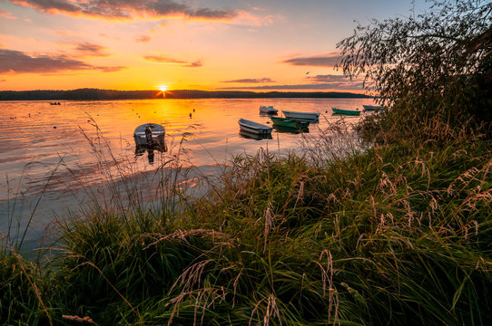 Charzykowy Lake in Kaszuby (Poland)