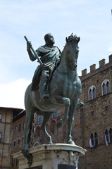 Fototapeta premium Statua equestre di Cosimo in Florence