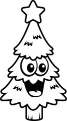 Christmas Tree Smiling