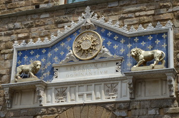 Main entrance to Palazzo Vecchio, Florence